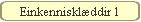 Einkennisklddir 1